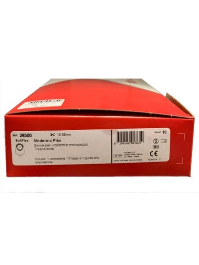 MODERMA SACCA UROSTOMIA TRASPARENTE 15/55 - COD.29500 10PZ. 2