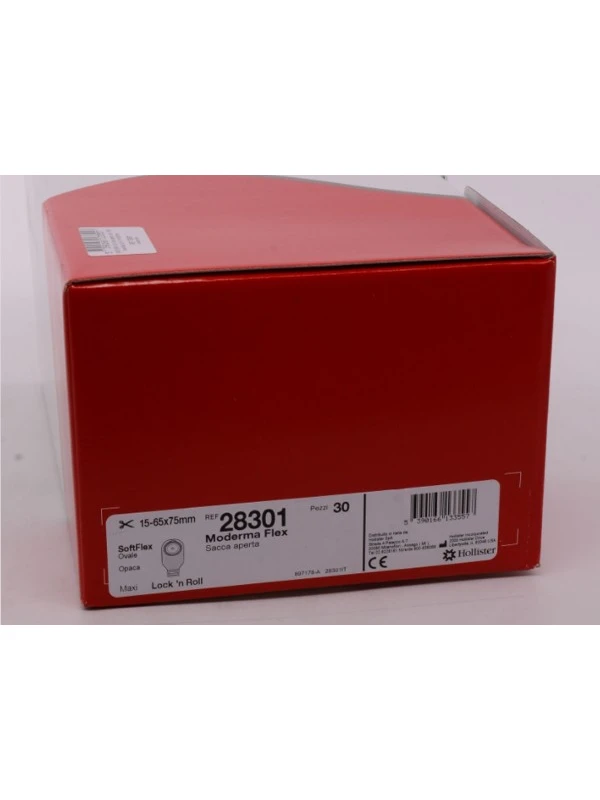 MODERMA FLEX - SACCA OVAL ILEOSTOMIA OPACA - 30...