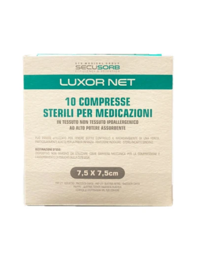 LUXOR NET - GARZE IN TNT STERILI  7,5X7,5CM - 10PZ