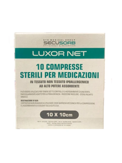 LUXOR NET GARZE IN TNT STERILI 10X10CM - 10PZ