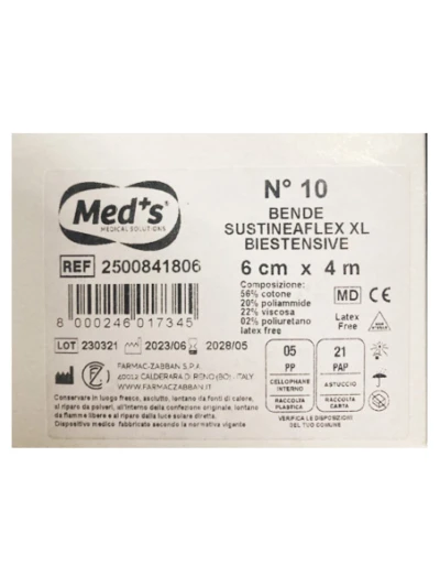 MED'S - BENDA SUSTINEA ADESIVA BIESTENSIVA 400X6MT