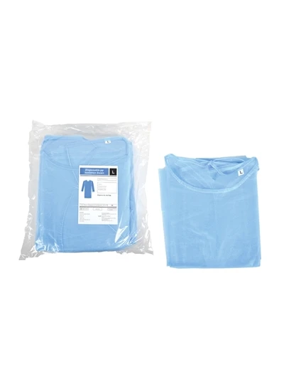 CAMICE MONOUSO IN POLIPROPILENE 25G TAGLIA L - 10PZ 2