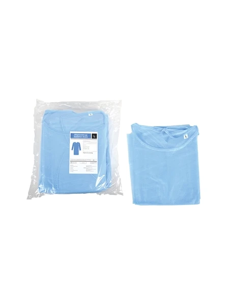 CAMICE MONOUSO IN POLIPROPILENE 25G TAGLIA L - 10PZ