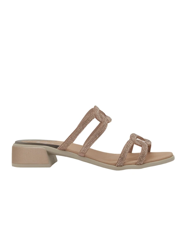 SCHOLL - SANDALI LIPARI DUE FASCE CON STRASS...