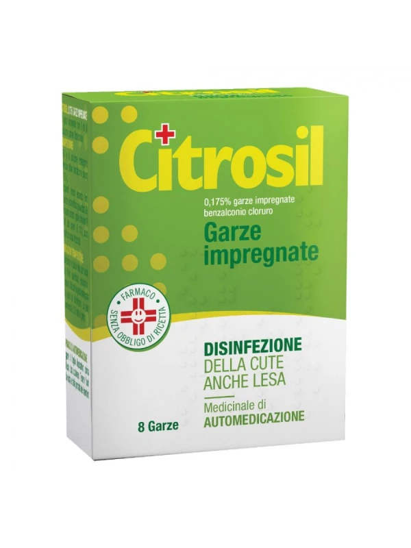 CITROSIL GARZE IMPREGNATE DISINFETTANTI - 8 PEZZI