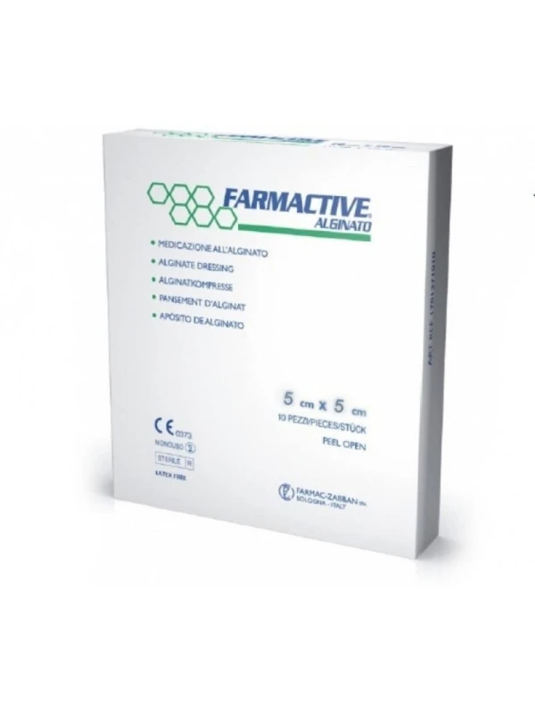 FARMACTIVE ALGINATO 5X5CM - 10PZ