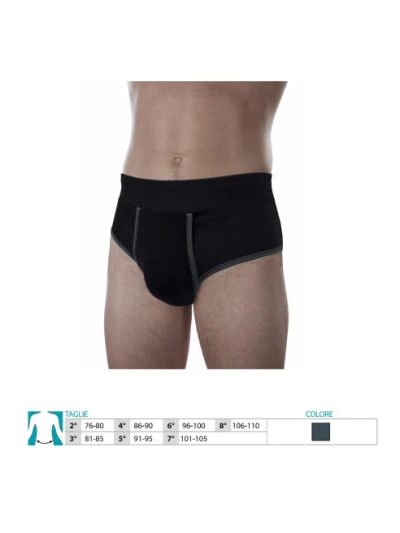ORIONE 519 SLIP CONTENIMENTO ERNIA INGUINALE NERO - TAGLIA 5
