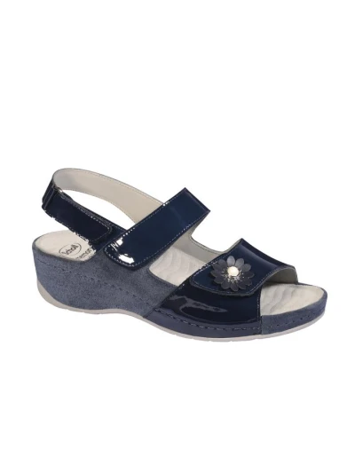SCHOLL - SANDALI DOMITILLA CON CINTURINO TAGLIA 36 - BLU...