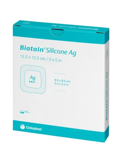 BIATAIN SILICONE AG ADESIVO 12,5X12,5 - COD.39638
