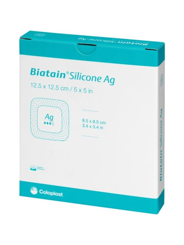 BIATAIN SILICONE AG ADESIVO 12,5X12,5 - COD.39638