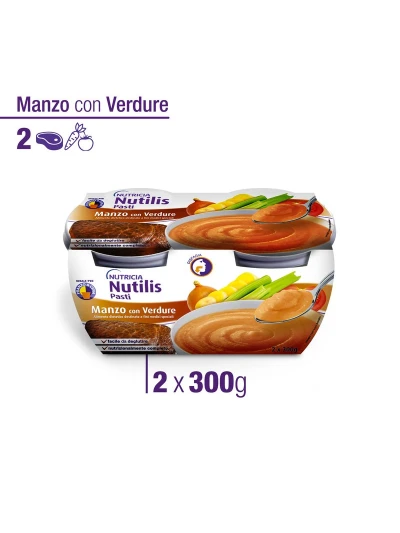 NUTILIS PASTI MANZO/VERDURE - 2X300GR