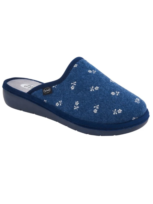 PANTOFOLE LAUREN IN FELTRO NAVI BLU - TAGLIA 36