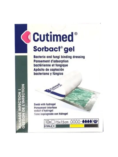 CUTIMED SORBACT GEL 7,5X7,5CM