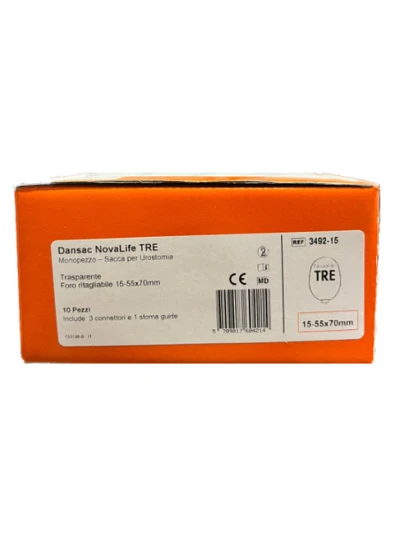 DANSAC SACCA NOVALIFE TRE UROSTOMIA TRASPARENTE 15-55 -...