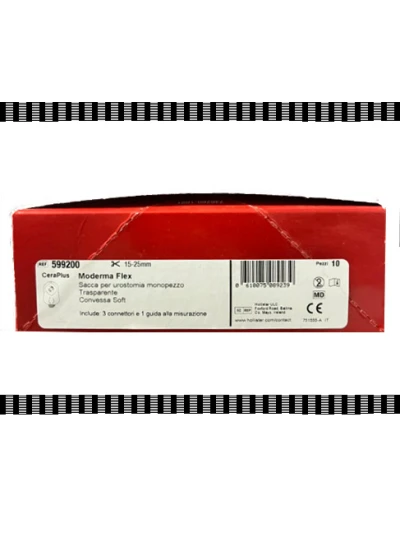 MODERNA SACCA UROSTOMIA MONOPEZZO COD.599200 - 15-25MM 10PZ