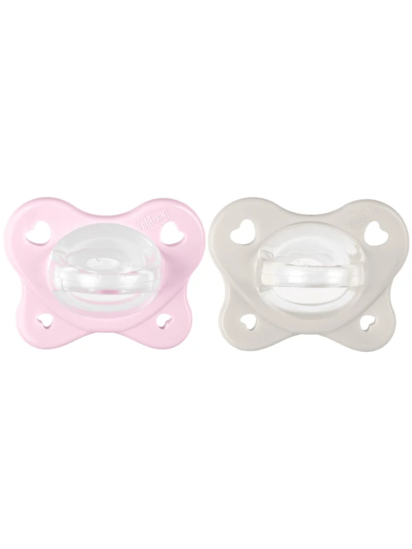 CHICCO CIUCCIO DUAL SOFT ROSA 2-6MESI - 2PZ