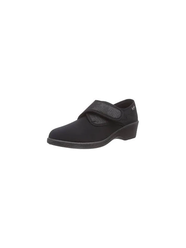SCARPA AGNES MC IN MICROFIBRA CON STRAPPO - NERO
