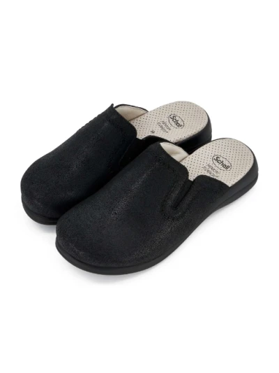 NEW TOFFEE SCHOLL - SCARPA IN MICROFIBRA STAMPATO NERO 2