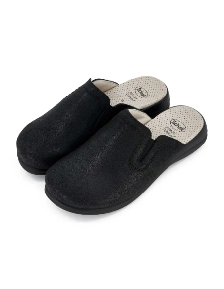 NEW TOFFEE SCHOLL - SCARPA IN MICROFIBRA STAMPATO NERO