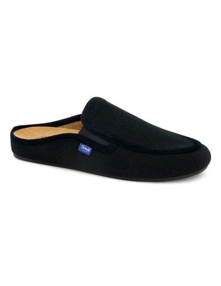 SCHOLL PANTOFOLE UOMO BRANDY CON ELASTICO - NERO TG.44
