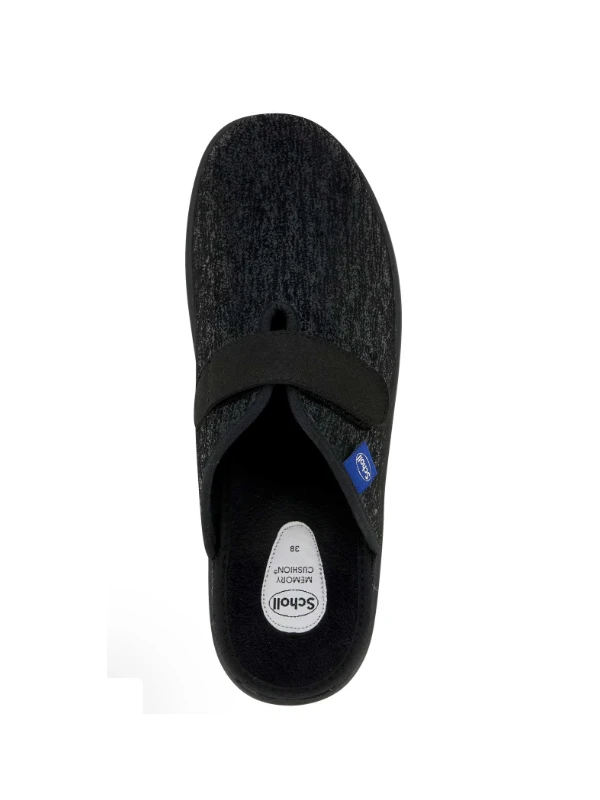 SCHOLL SCARPE ELSA CON STRAPPO - STAMPA NERA