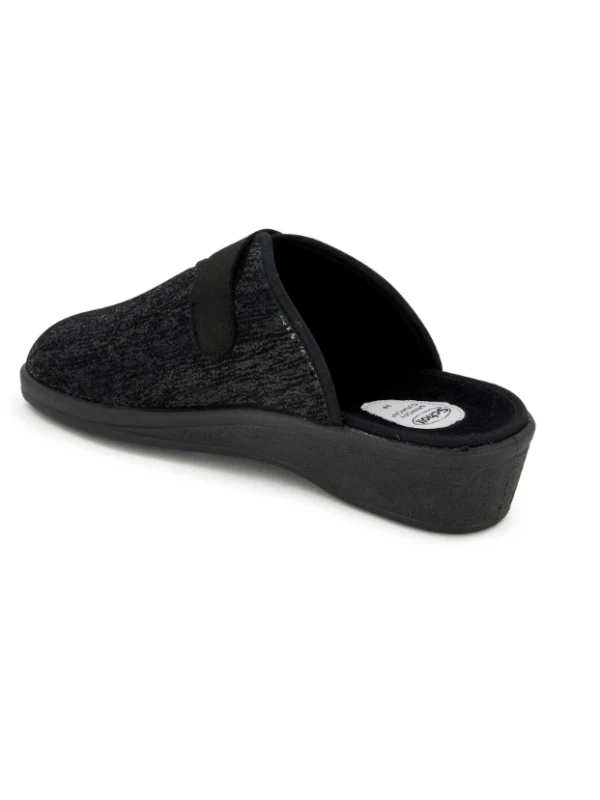 SCHOLL SCARPE ELSA CON STRAPPO - STAMPA NERA