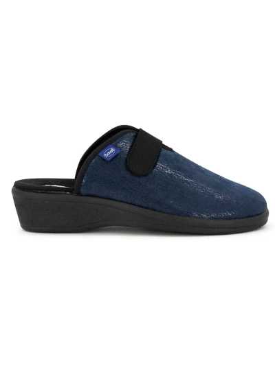 SCHOLL SCARPE ELSA CON STRAPPO - STAMPA BLU