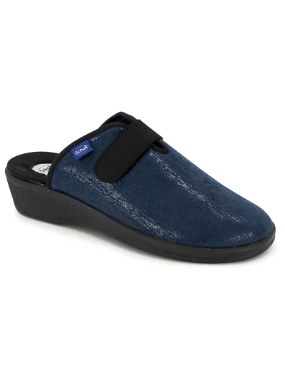 SCHOLL SCARPE ELSA CON STRAPPO - STAMPA BLU 2