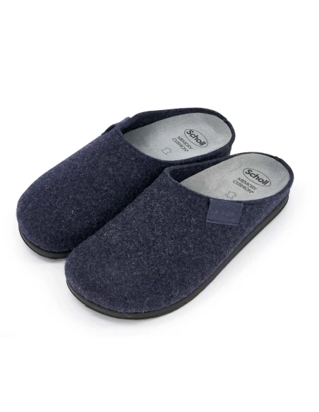 SCHOLL PANTOFOLE UOMO ELIO 24 IN LANA - BLU