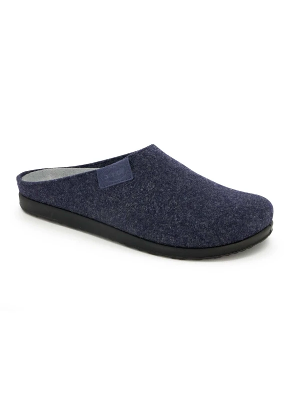 SCHOLL PANTOFOLE UOMO ELIO 24 IN LANA - BLU