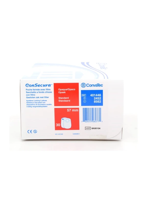 CONSECURA SACCHE STOMIA CHIUSE OPACHE 57MM - COD.8562