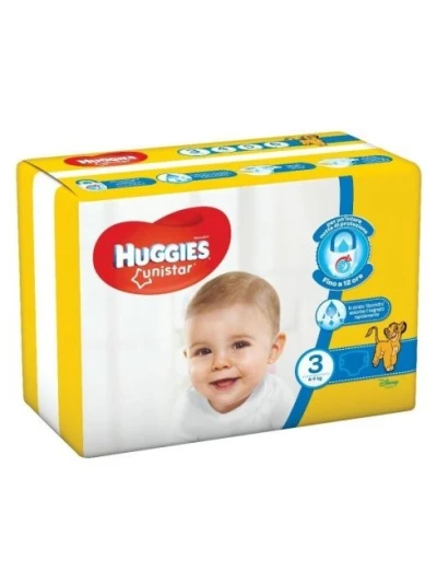 HUGGIES UNISTAR BASE - PANNOLINI TAGLIA 3 -19PZ
