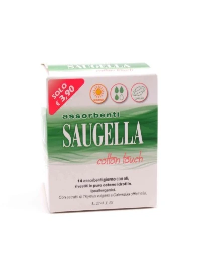 SAUGELLA ASSORBENTI GIORNO CON ALI - 14PZ 2