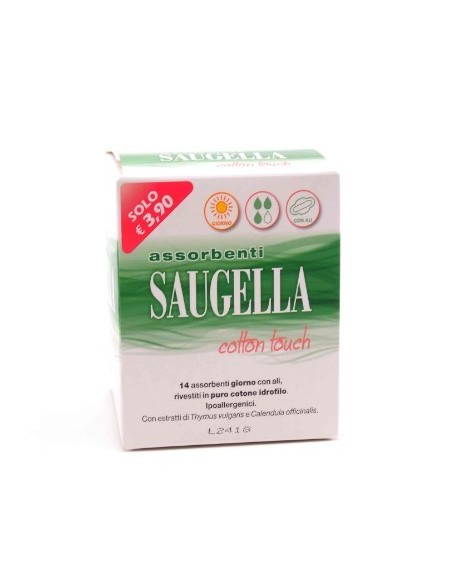 SAUGELLA ASSORBENTI GIORNO CON ALI - 14PZ