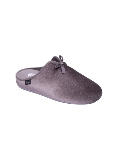SCHOLL PANTOFOLE RACHELE - VELLUTO GRIGIO TAGLIA 40