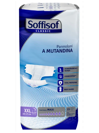 SOFFISOF CLASSIC PANNOLONI A MUTANDINA MAXI TG.XXL 15PZ.