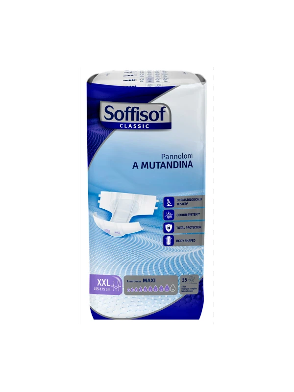 SOFFISOF CLASSIC PANNOLONI A MUTANDINA MAXI TG.XXL 15PZ.