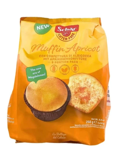 SCHAR MUFFIN APRICOT 5PZ - 250GR