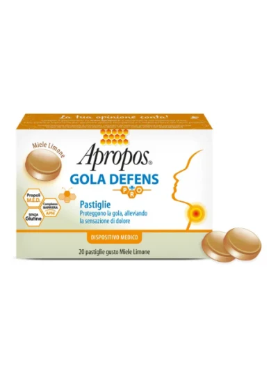 APROPOS GOLA DEFENSE PRO 20 PASTIGLIE MIELE E LIMONE