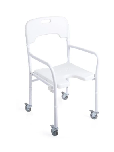 SEDIA DA DOCCIA PIEGHEVOLE CON RUOTE COD.RS822