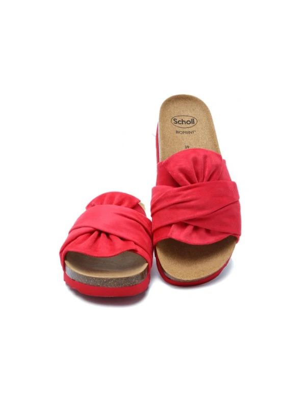 SCHOLL SANDALI PRINCY IN MICROFIBRA - COLORE LAMPONE