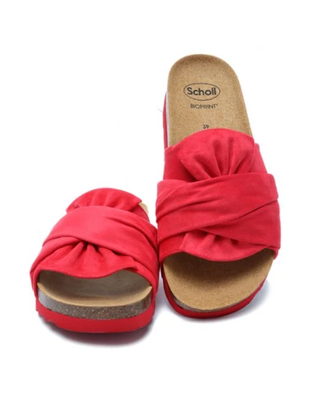 SCHOLL SANDALI PRINCY IN MICROFIBRA - COLORE LAMPONE