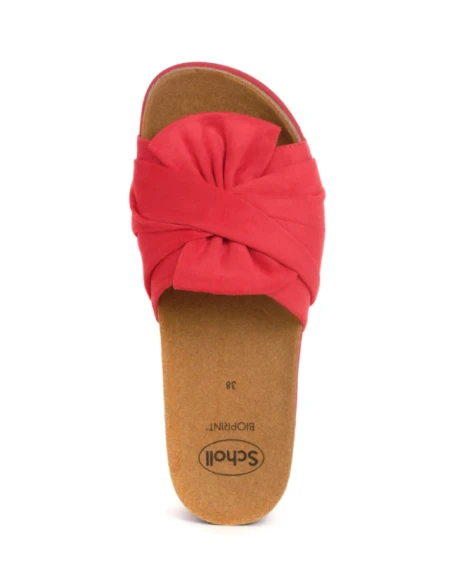 SCHOLL SANDALI PRINCY IN MICROFIBRA - COLORE LAMPONE