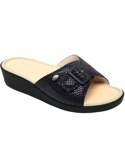 SCHOLL - SANDALI MANGO IN PELLE BLU