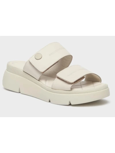 SCHOLL SANDALI BALI 2 STRAPPI - PELLE BIANCA