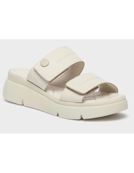 SCHOLL SANDALI BALI 2 STRAPPI - PELLE BIANCA