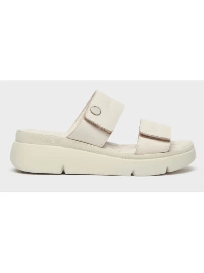 SCHOLL SANDALI BALI 2 STRAPPI - PELLE BIANCA 2