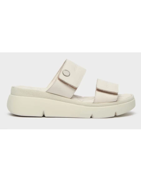 SCHOLL SANDALI BALI 2 STRAPPI - PELLE BIANCA