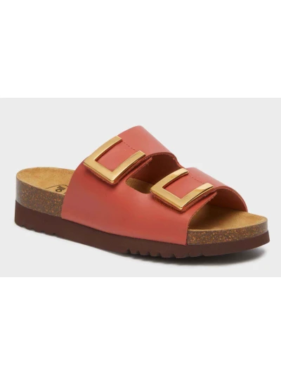 SCHOLL SANDALI MONTEREY 2 STRAPPI - COLORE MATTONE