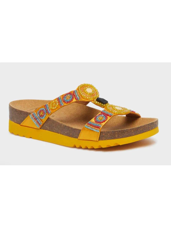 SCHOLL SANDALI NEW BOGOTA' IN SATIN E PERLINE - VARI COLORI